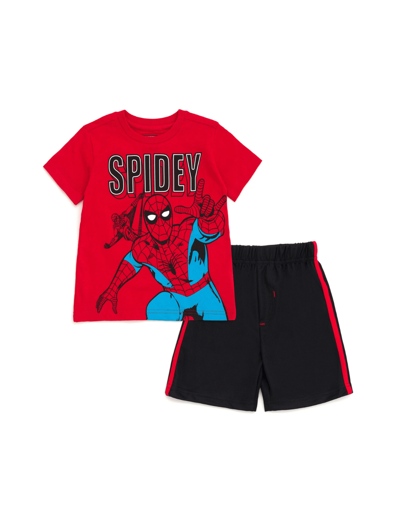Kids 2pcs Spiderman Printed T-shirt & Shorts Set