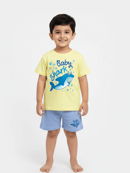 Kids Baby Shark T-shirt Set (6mths - 6yrs)