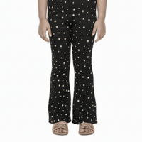 Kids Black Dot Printed Long Pant (3yrs - 12yrs)