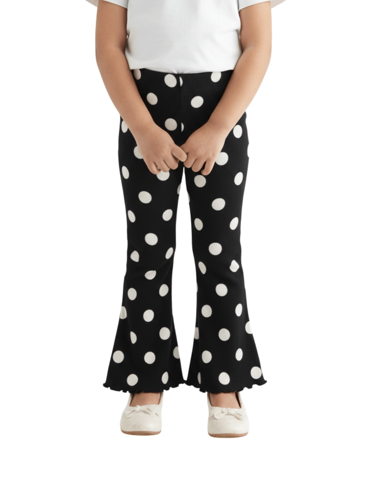 Kids Black Dotted Printed Pant (3yrs - 12yrs)