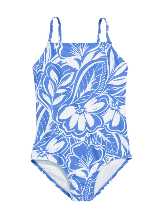 Kids Blue Flower Swimsuit