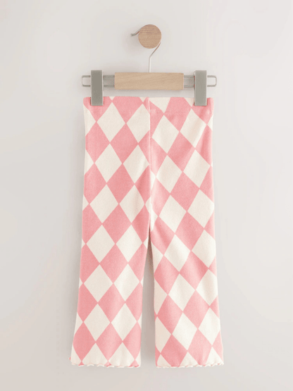 Kids Blush & White Gingham Pants (3yrs - 12yrs)