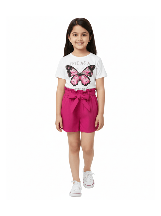Kids Butterfly Skirt Set (6mths - 6yrs)