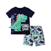 Kids Cartoon Printed Blue Set