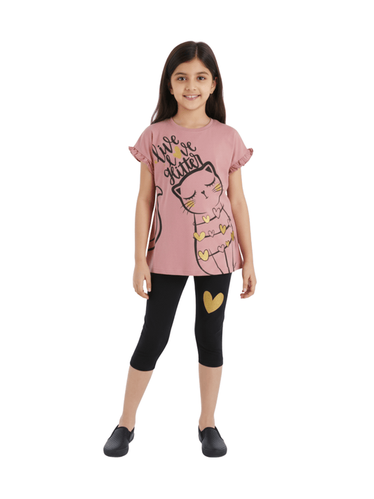 Kids Cat Love Stylish Set (6mths - 6yrs)