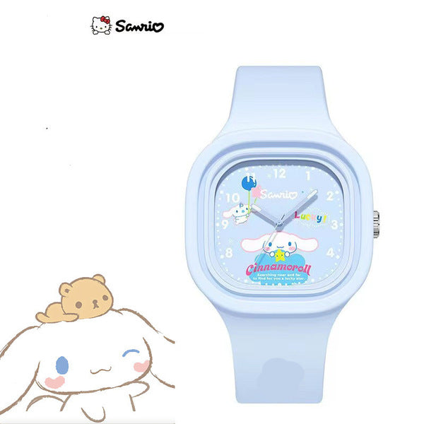 Kids Cinnamoroll Square Silicone Watch - Sky Blue - View 2