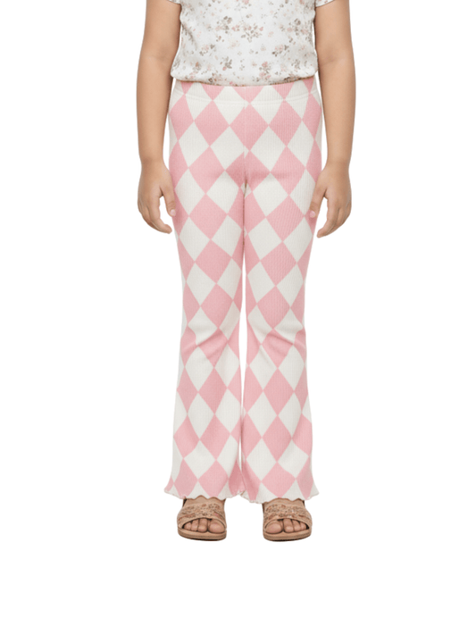 Kids Cream Color Flared Long Pant (3yrs - 12yrs)