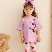 Kids Drop Shoulder Cartoon Printed Set