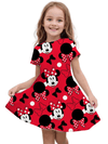 Kids Girl Minnie Mouse Printed Dresses