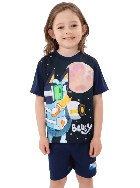 Kids Girl Navy Blue Bluey 2pcs T-shirt Set (2yrs - 10yrs)