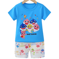Kids Girls Baby Shark Printed Set