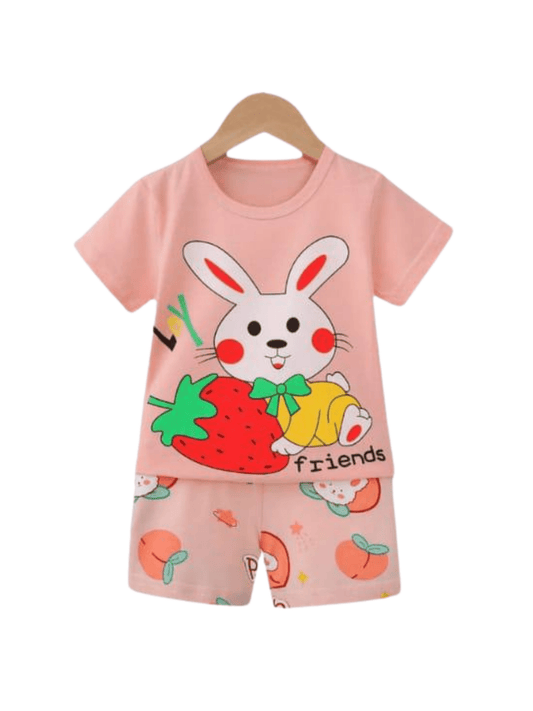 Kids Girls Cartoon Printed Set