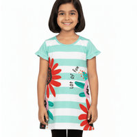 Kids Girls Flower Printed Dresses