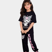 Kids Girls Kuromi T-shirt & Long Pants Set
