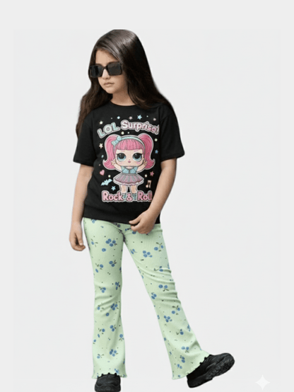 Kids Girls L.O.L. Surprise T-Shirt & Flared Long Pants Set
