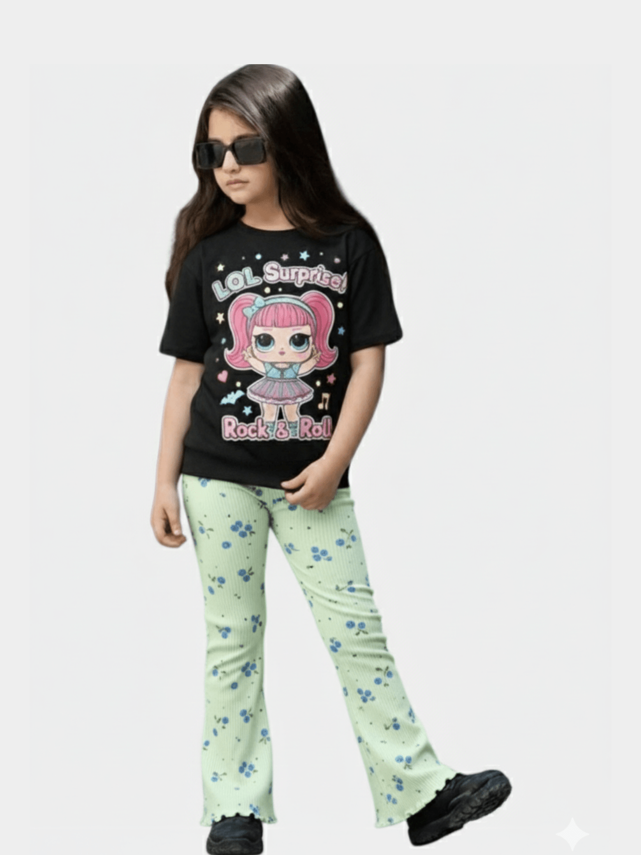 Kids Girls L.O.L. Surprise T-Shirt & Flared Long Pants Set