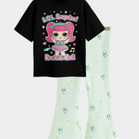 Kids Girls L.O.L. Surprise T-Shirt & Flared Long Pants Set