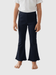 Kids Girls Navy Ribbed Flared Leggings