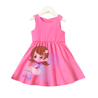 Kids Girls Printed Dresses