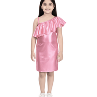Kids Girls Stylish Dress Pink