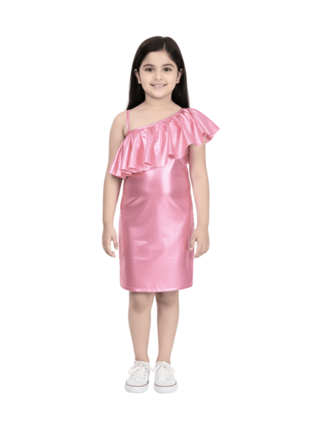 Kids Girls Stylish Dress Pink