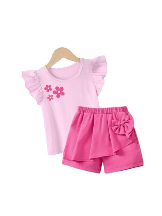 Kids Girls Stylish Printed Set