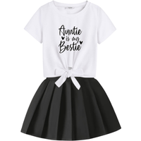 Kids Girls Stylish Skirt Set