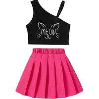 Kids Girls Stylish Skirt Set