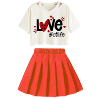 Kids Girls Stylish Skirt Set
