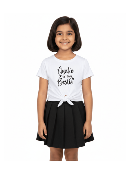 Kids Girls Stylish Skirt Set