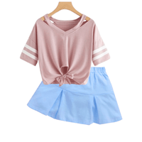 Kids Girls Stylish Skirt Set