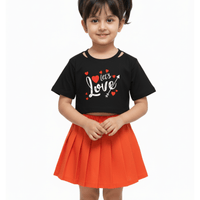 Kids Girls Stylish Skirt Set
