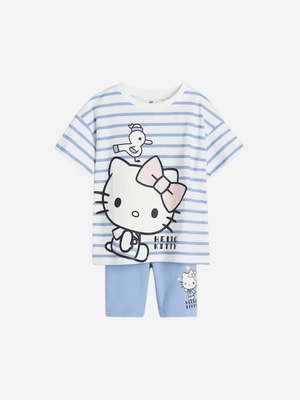 Kids Hello Kitty Printed T-shirt & Pant Set (2yrs - 10yrs)