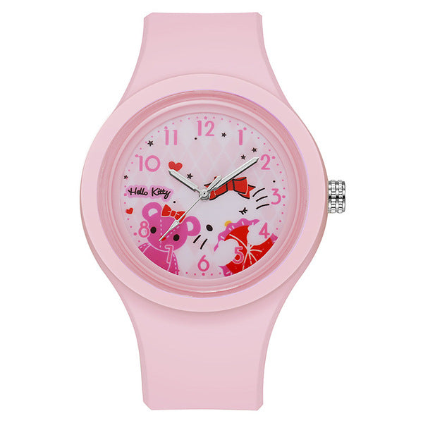 Kids Hello Kitty Silicone Watch - Pink