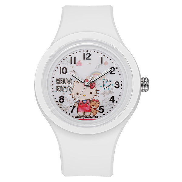 Kids Hello Kitty Silicone Watch - White