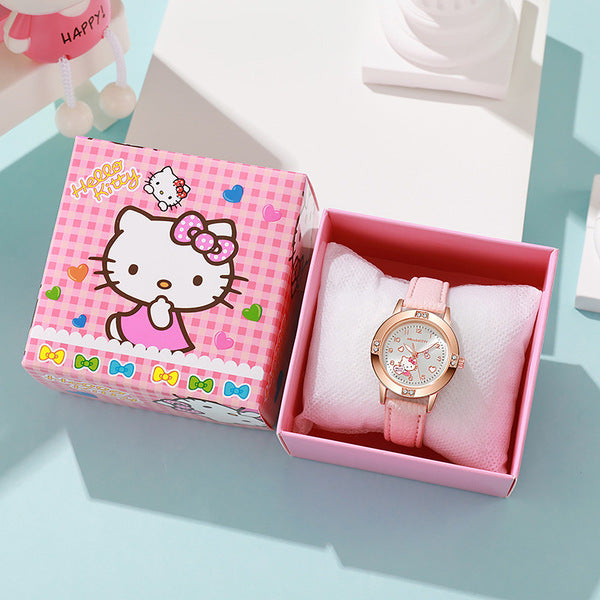 Kids Hello Kitty Watch with Gift Box - Pink