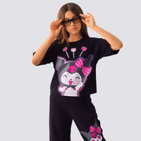 Kids Kuromi Loly Love Stylish T-shirt Set (2yrs - 10yrs)