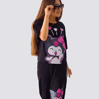 Kids Kuromi Loly Love Stylish T-shirt Set (2yrs - 10yrs)