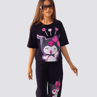 Kids Kuromi Loly Love Stylish T-shirt Set (2yrs - 10yrs)