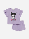 Kids Kuromi Printed Stylish T-shirt & Pant Set (2yrs - 10yrs)