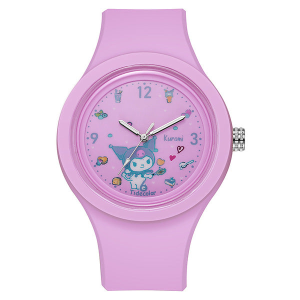 Kids Kuromi Silicone Watch - Purple