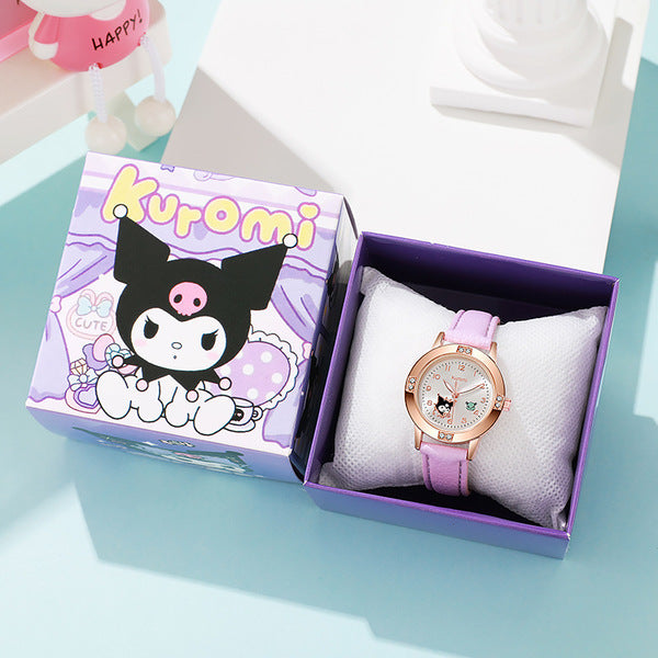 Kids Kuromi Watch with Gift Box - Purple