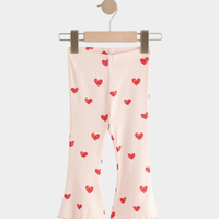 Kids Light Pink Love Printed Long Pant (3yrs - 12yrs)