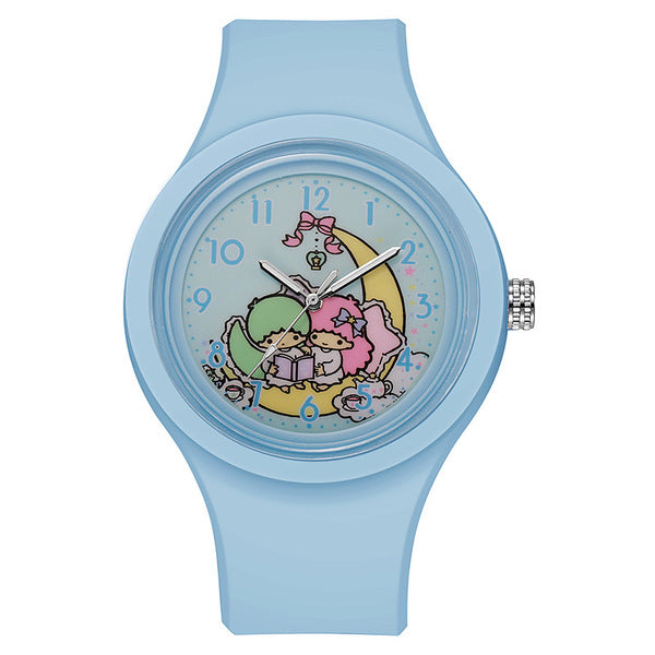 Kids Little Twin Stars Silicone Watch - Sky Blue