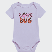 Kids "Love Bug" Ribbed Romper