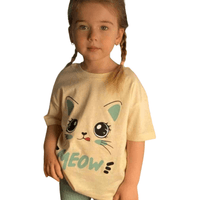 Kids Meow Printed T-shirt Set