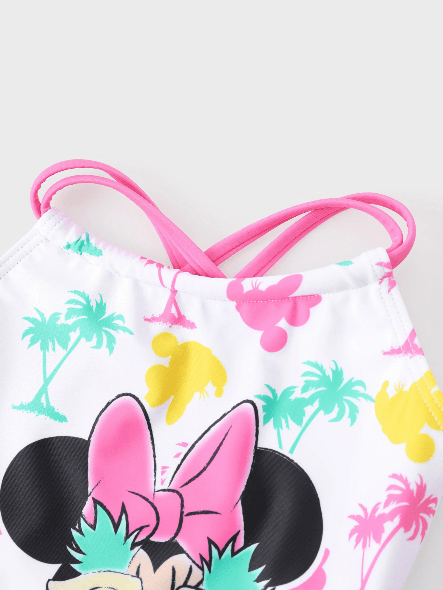 Kids Minnie Mouse Print Swimsuit