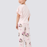Kids Minnie Mouse Printed T-shirt & Long Pant Set (2yrs - 14yrs)