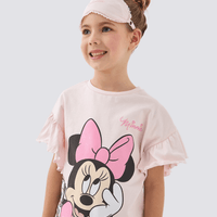 Kids Minnie Mouse Printed T-shirt & Long Pant Set (2yrs - 14yrs)