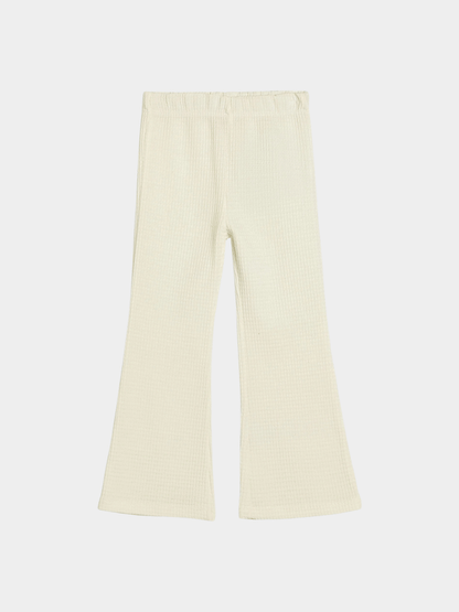 Kids Off White Flared Pants (3yrs - 12yrs)